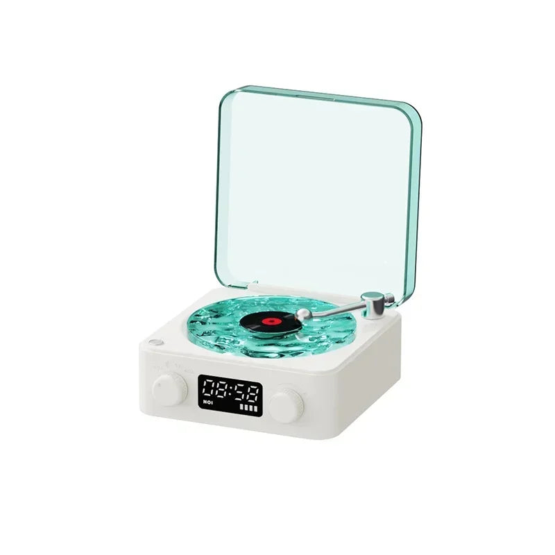 Retro vinyl Bluetooth speaker with RGB Light