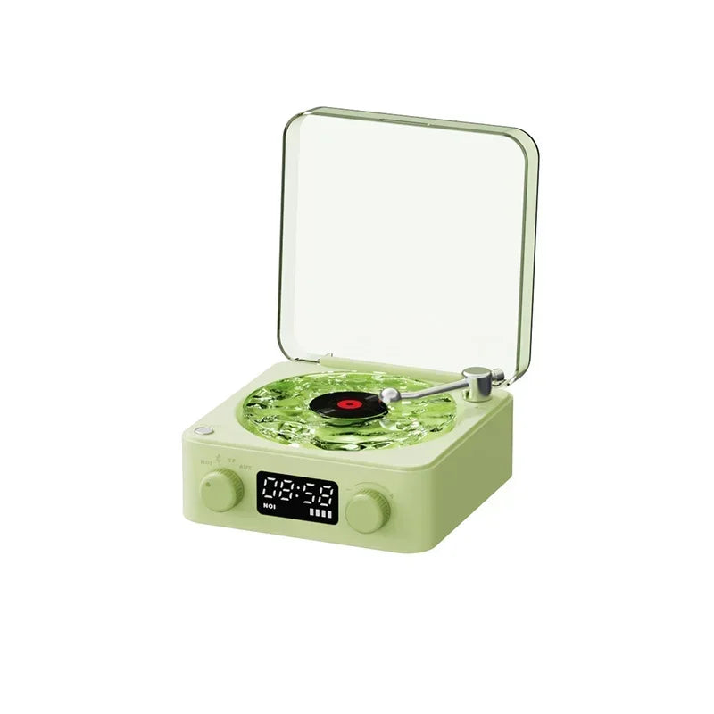 Retro vinyl Bluetooth speaker with RGB Light